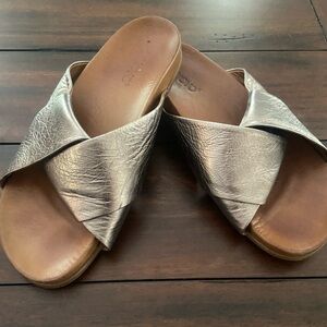 Inuovo Leather Gold/silver Sandals 39